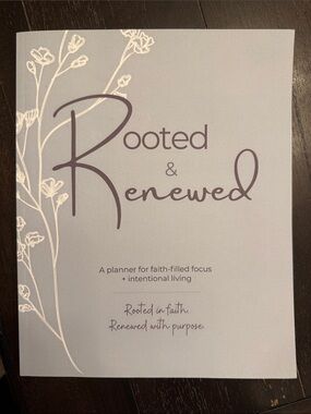 Rooted & Renewed Faith Based Planner and Gratitude Journal all in one - Undated